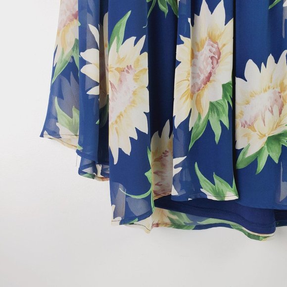 Show Me Your MuMu Mia Tunic Floral Layered Top Sz - Picture 8 of 11